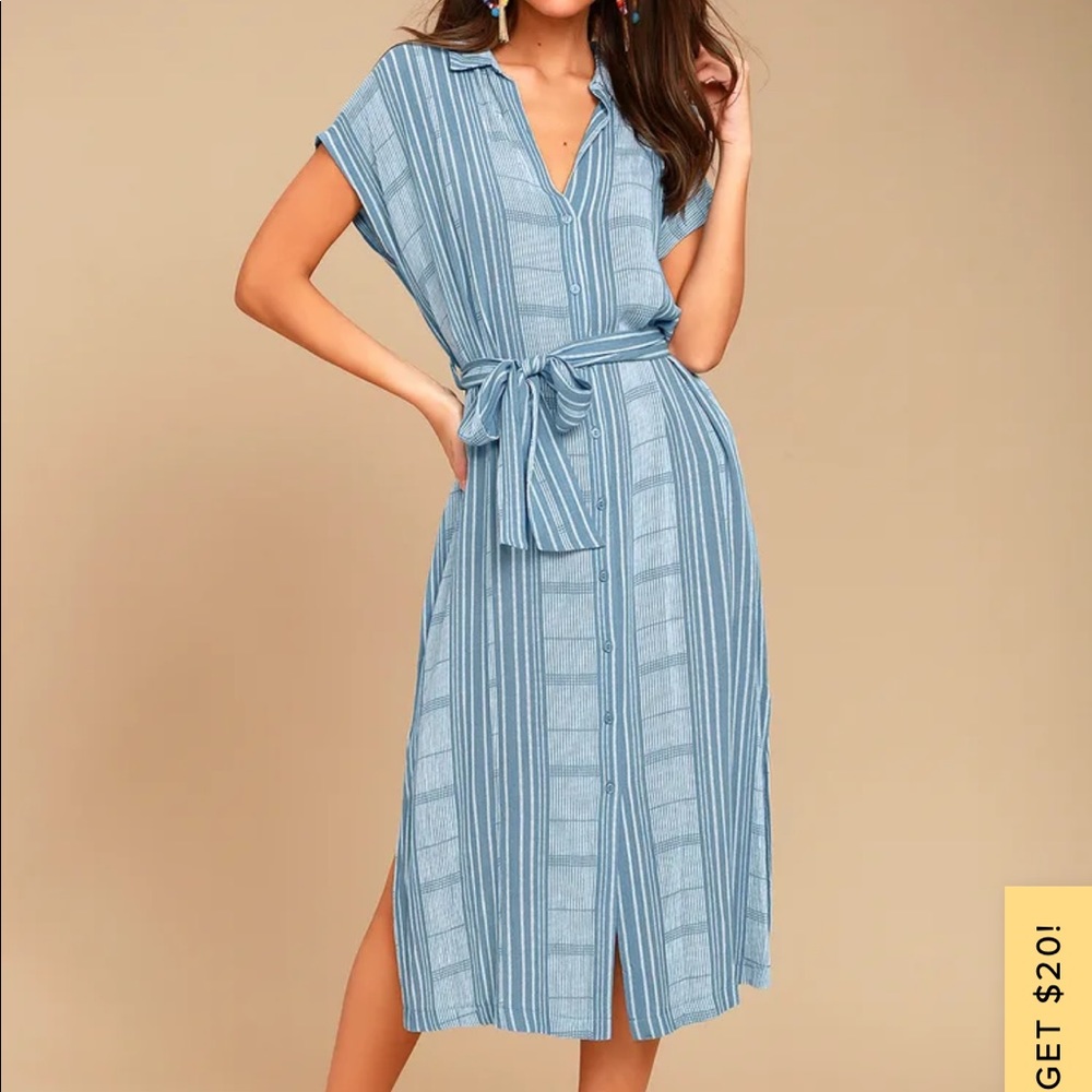 Blue Patterned Dress